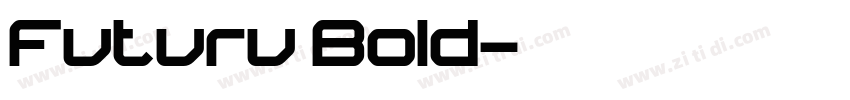 Futuru Bold字体转换